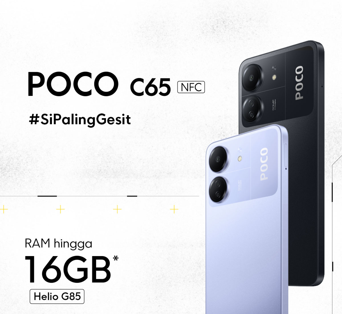 Promo Official POCO C65, RAM hingga 16 GB* Prosesor kencang Helio G85 90Hz  - Black, 6+128G Cicil 0% 3x - Kab. Tangerang - Xiaomi Official Store