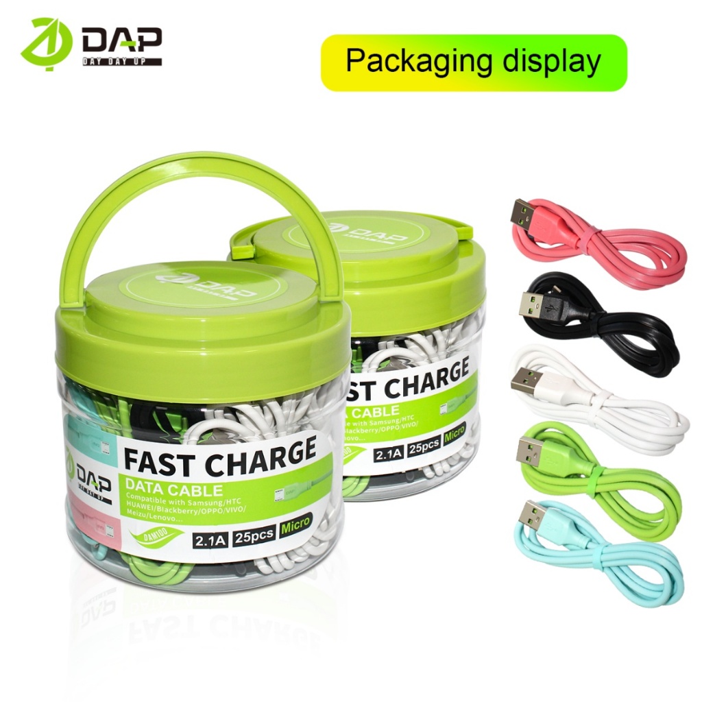 Jual DAP DA Series Toples Kabel Data Micro, Type C & Lightning 2.4A ...