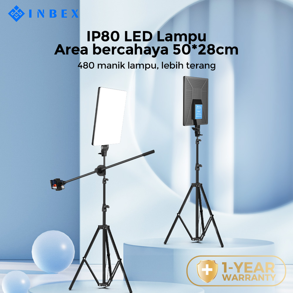 Jual [k] INBEX IP80 80WLampu panel LED Konten Kreator Perekaman ...
