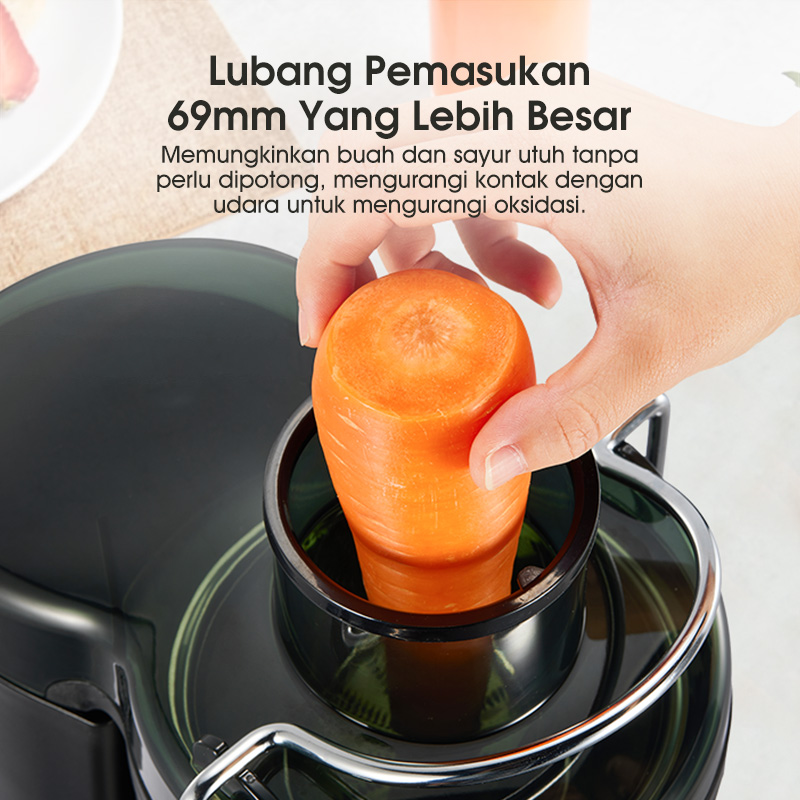 Jual SAMONO Slow Juicer 400W Pembuat Jus Buah Sayur Body Stainless ...