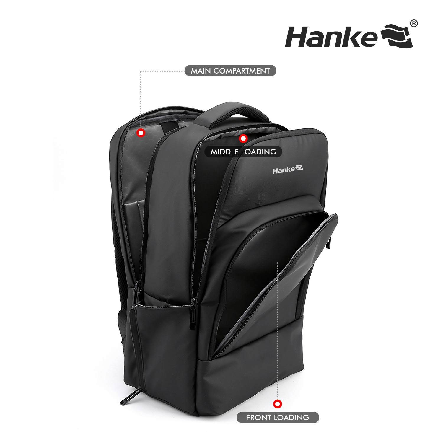 Jual Hanke Tas Ransel Backpack Pria Kasual Laptop & Pakaian BK2105 ...