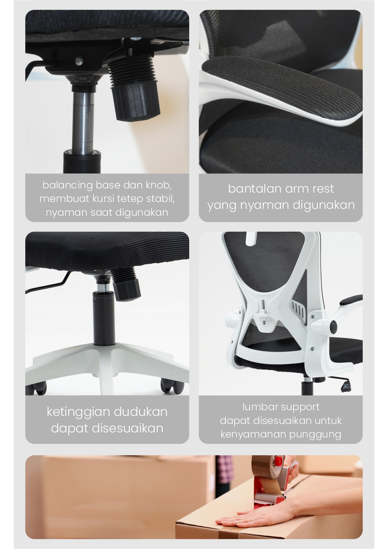 Jual PIRA WORK - MACE EC Kursi Kerja / Kursi Kantor / Kursi Ergonomis ...