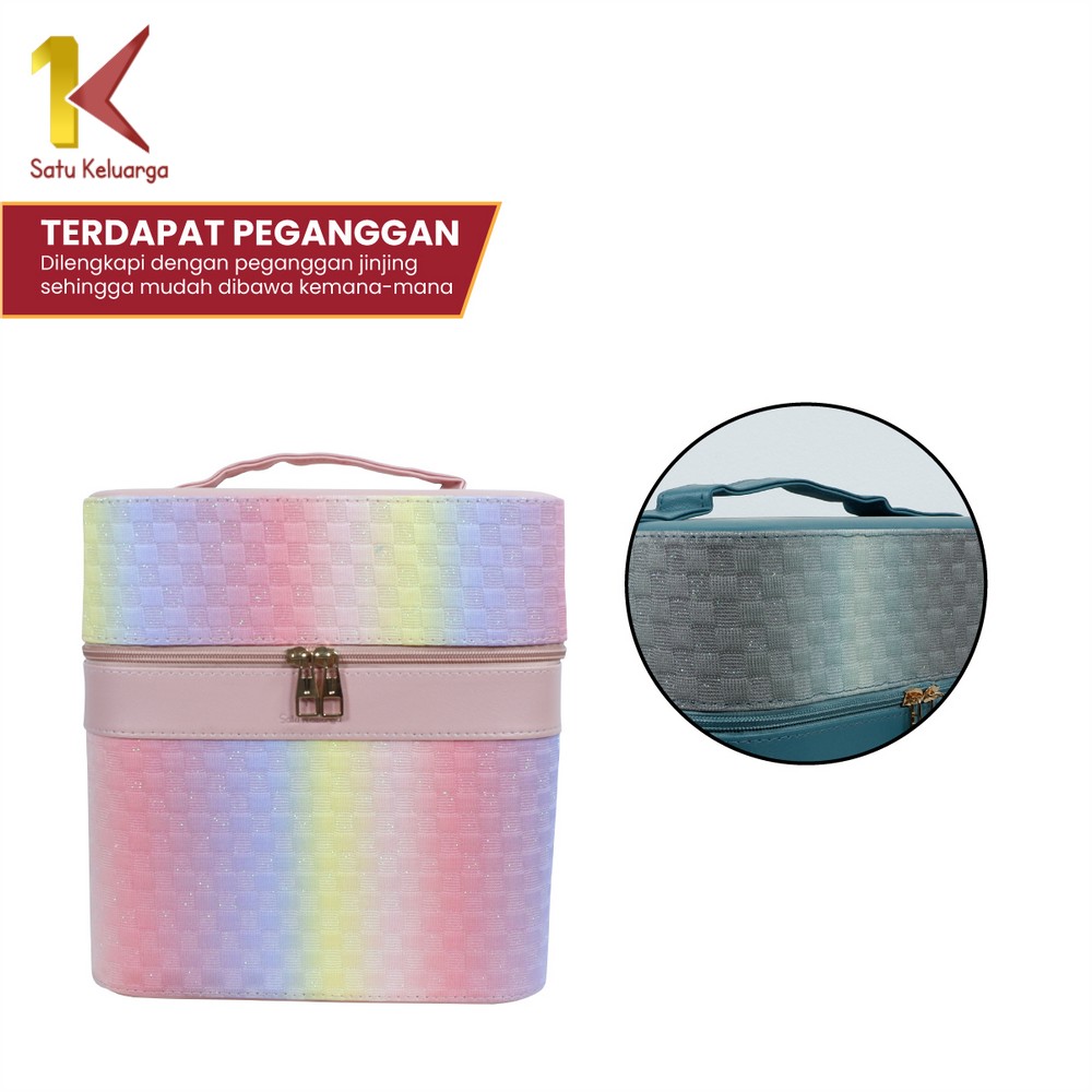 Jual Satu Keluarga Box Make Up Tas Kosmetik Portable K156 Beauty Case ...