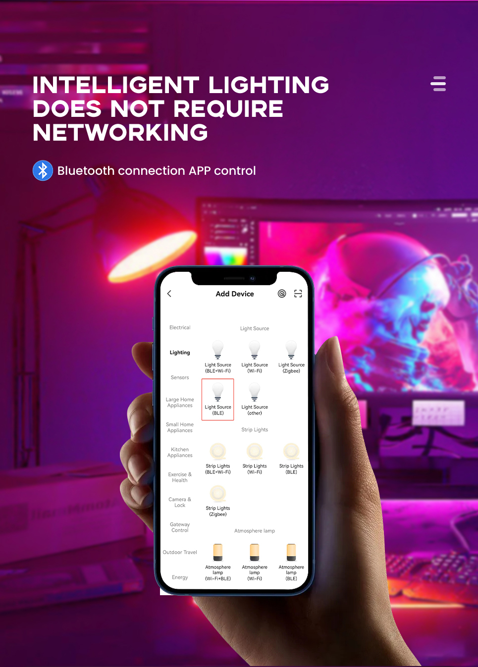 Jual HAN RIVER 10W Lampu Smart LED APP Bohlam RGB | Shopee Indonesia