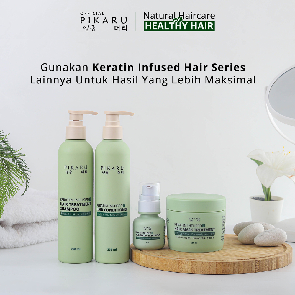 Jual PIKARU Keratin Treatment Infused 4 Hair Serum | Shopee Indonesia