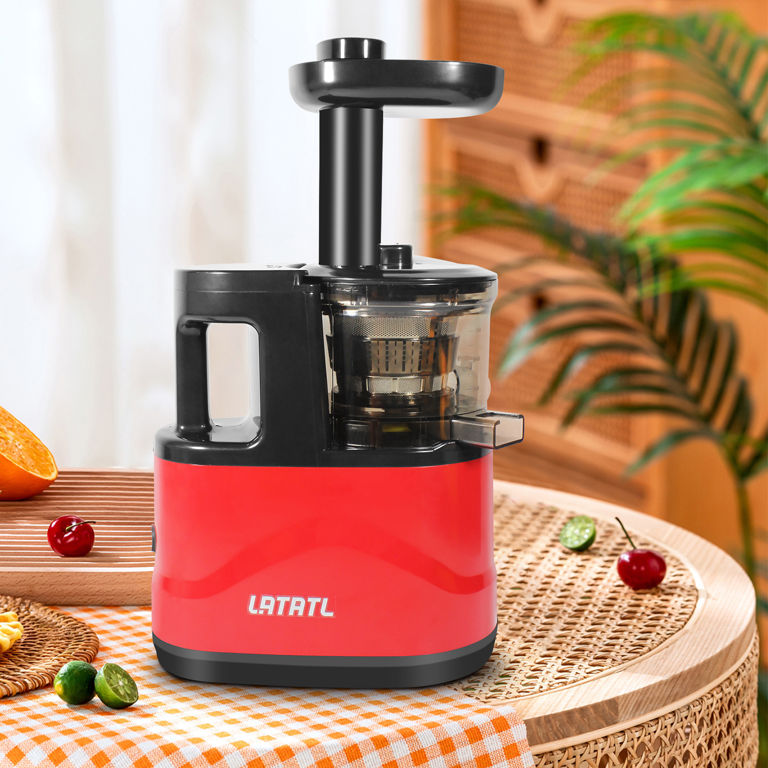 LATATL Multifungsi Slow Juicer 99% Fresh Fruit Juice Pengekstrak Buah  Import Juicer Jus Buah /Large Kaliber Blender