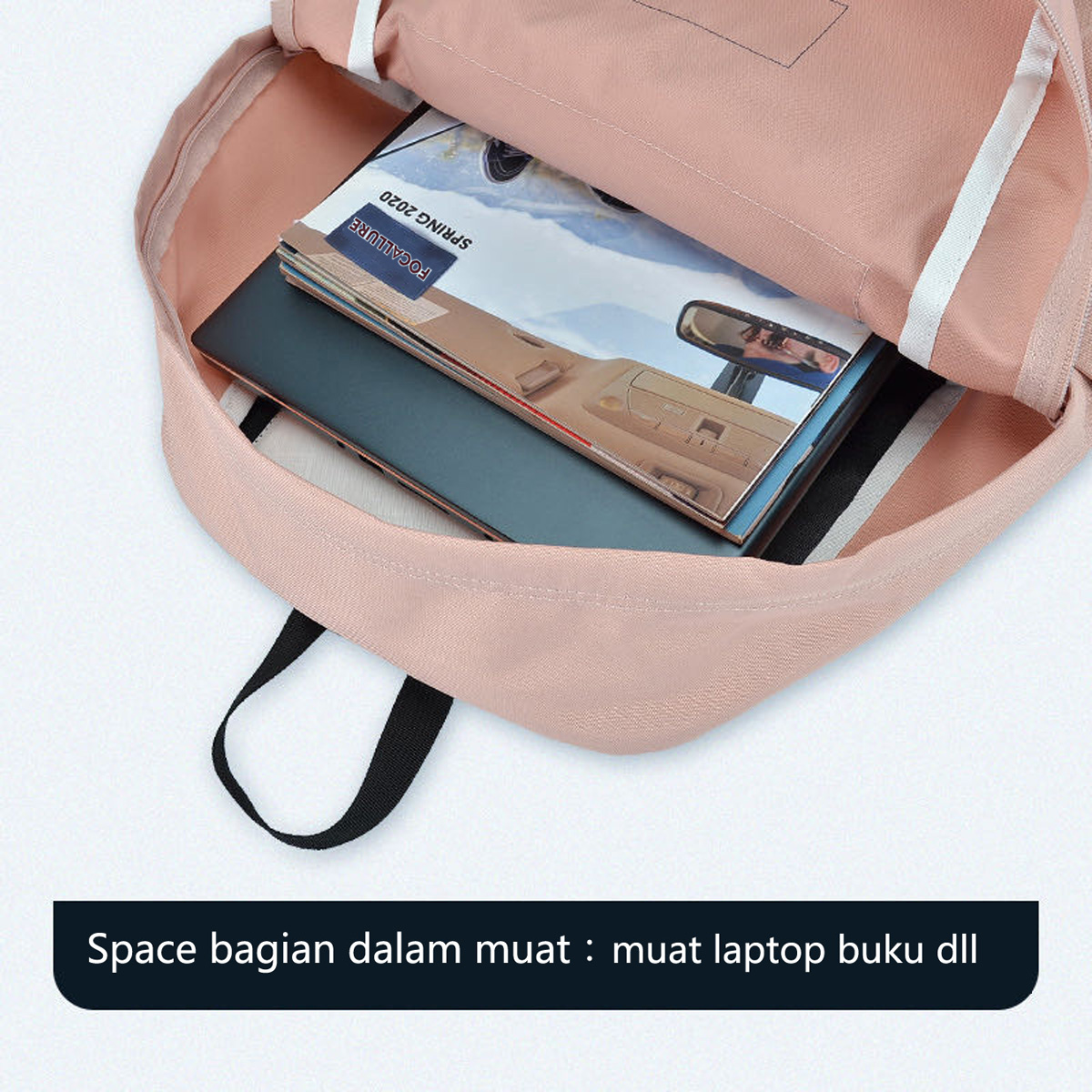 Jual Focallure Bag Backpack Polyester Tas Kuliah Wanita Tas Sekolah Tas ...