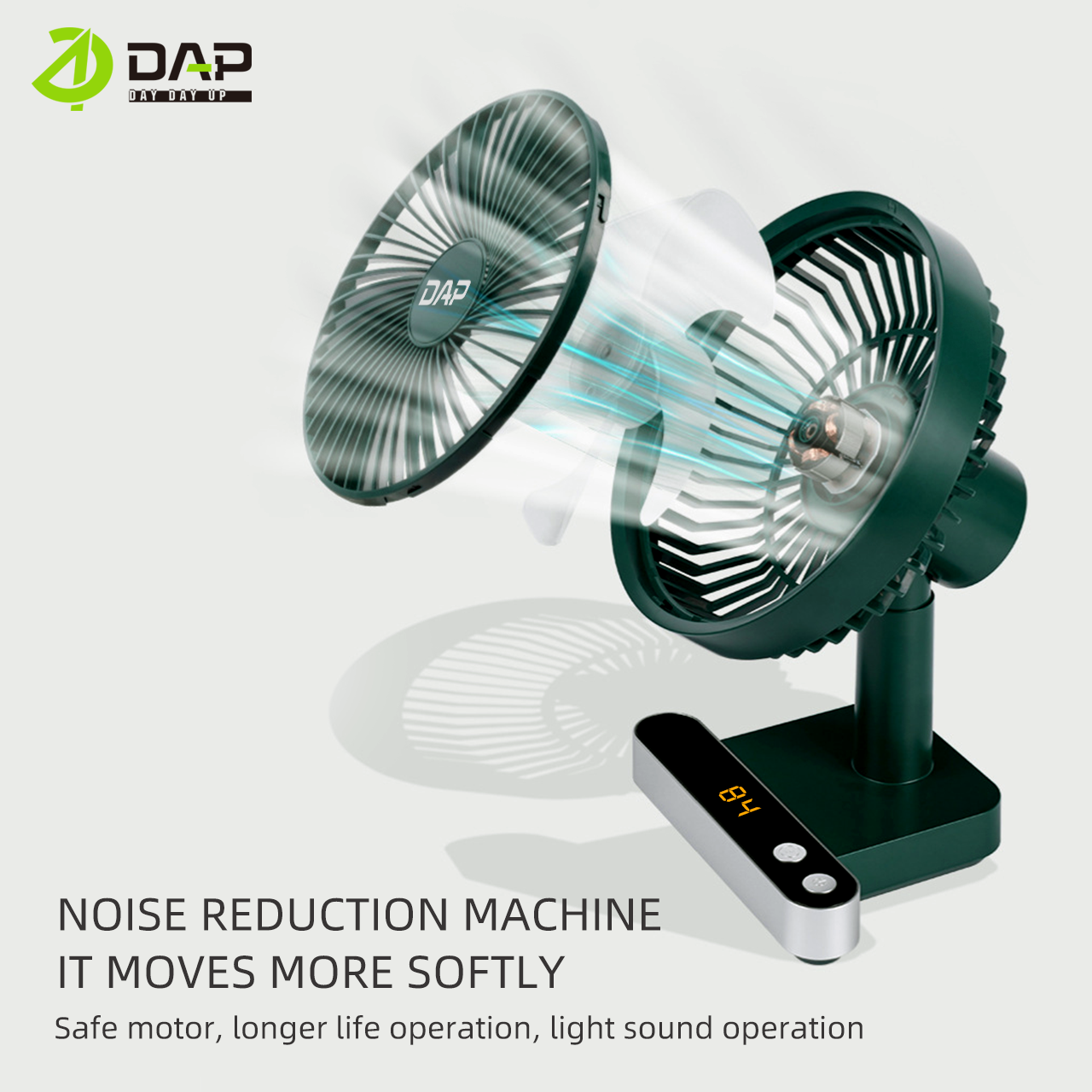 Jual DAP D-B06 Portable Fan Mini Automatic Swing 120° Around & 105 ...