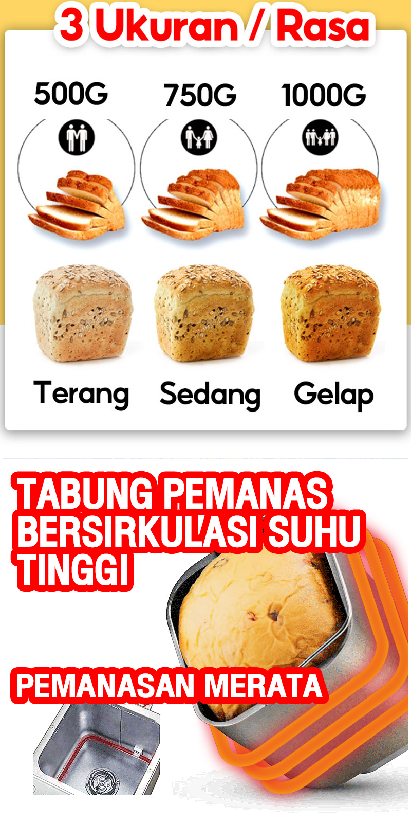 Jual LAHOME Mesin Roti Bread Maker Machine On Sale Pembuat Roti Jepang ...