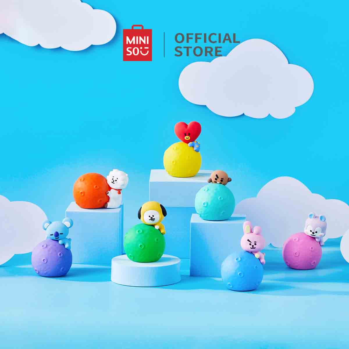 Jual Miniso x BT21 Collection Night Light Cahaya Malam Planet LED Night ...
