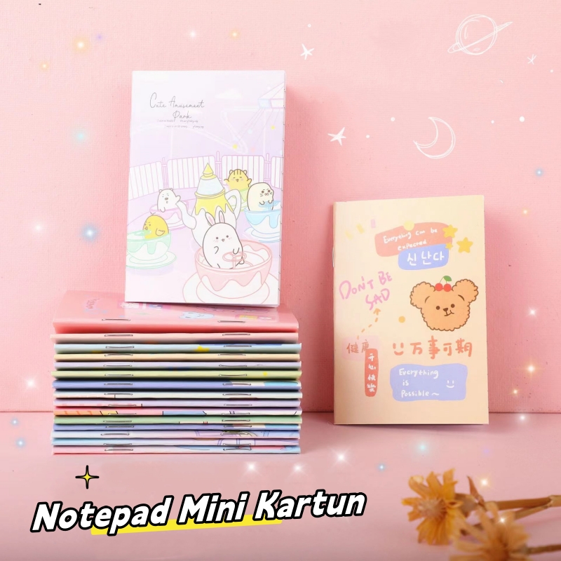 Jual VOOVA Buku Tulis Mini/ Buku Motif Kartun/ Note Book Mini Cartoon ...