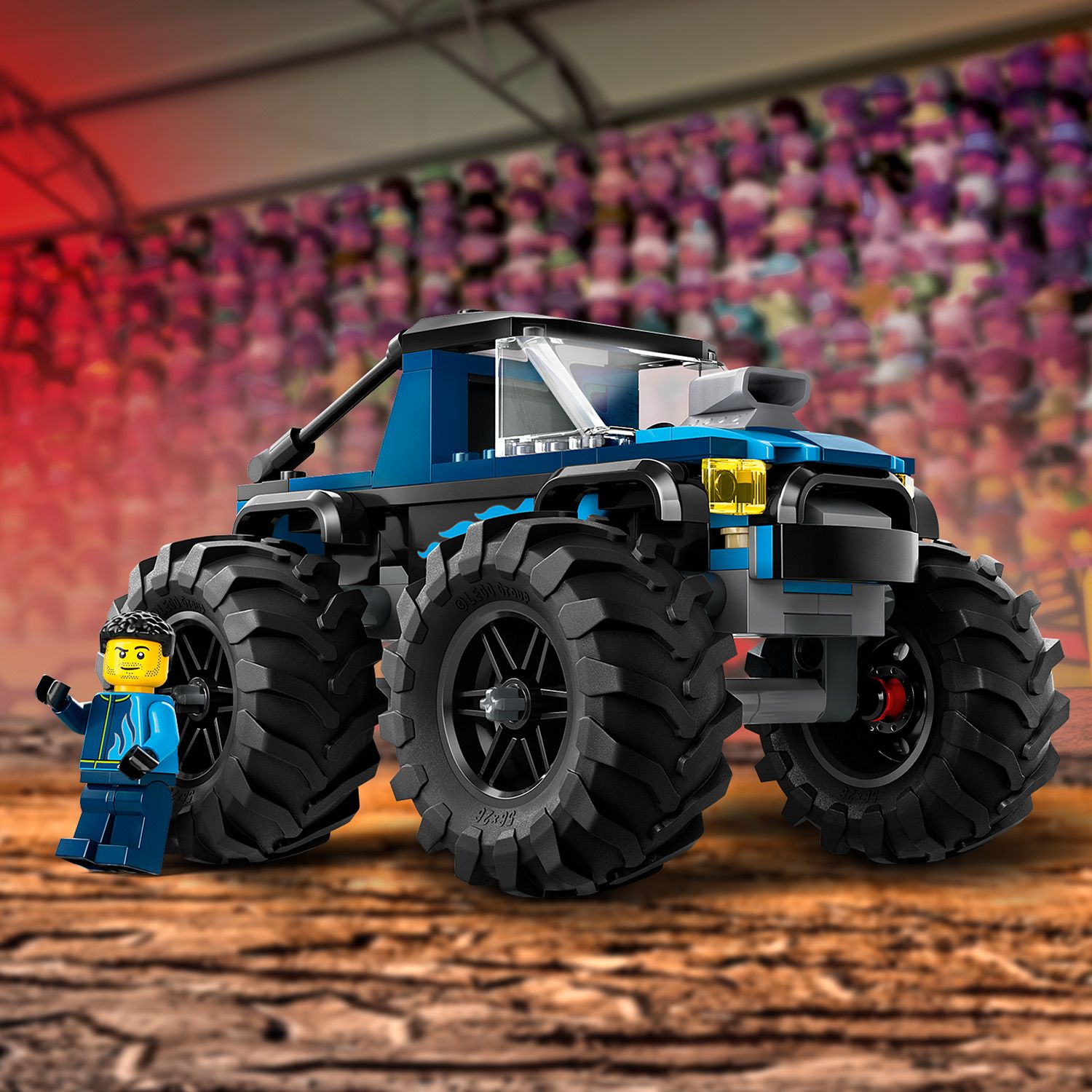 Jual LEGO City 60402 Blue Monster Truck Off-Road Toy (148 Pieces