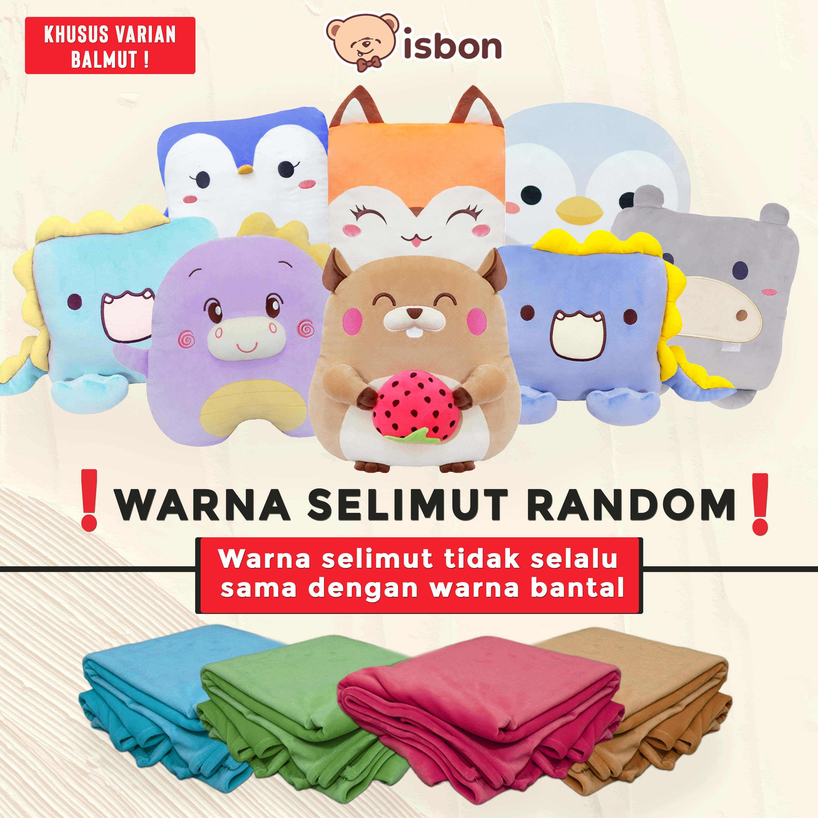 Jual ISTANA BONEKA Balmut Bantal Selimut kelinci sweet dream rabbit ...