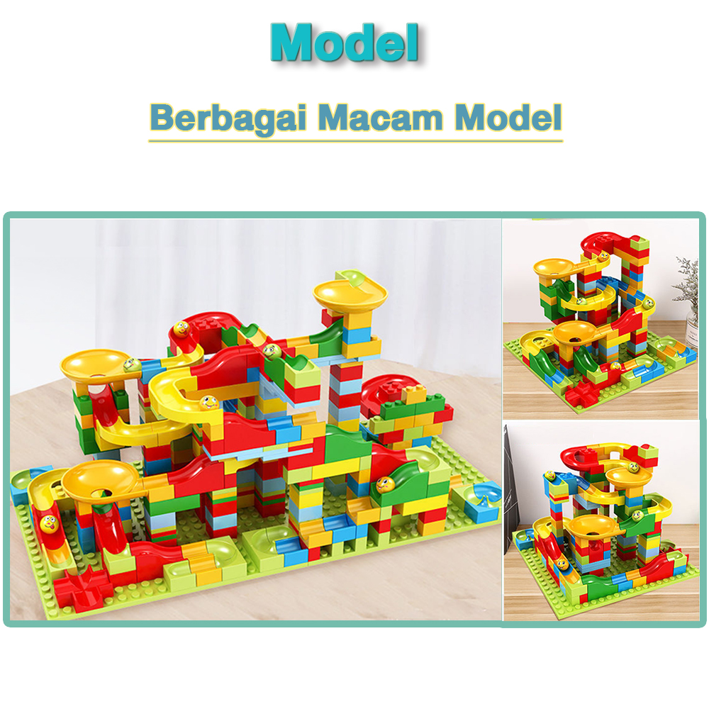 Jual Tatajoy Marble Run Building Blocks—Balok Susun Mainan Anak 3D Maze ...