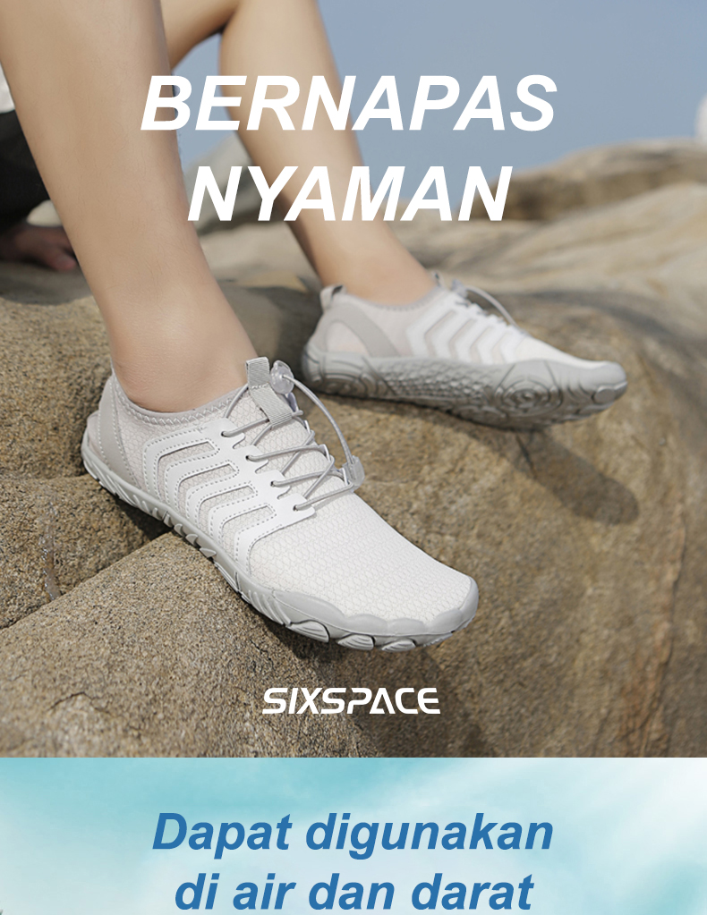 Jual SIXSPACE Sepatu Pantai Sepatu Poundfit Wanita Pria Sepatu Rafting ...