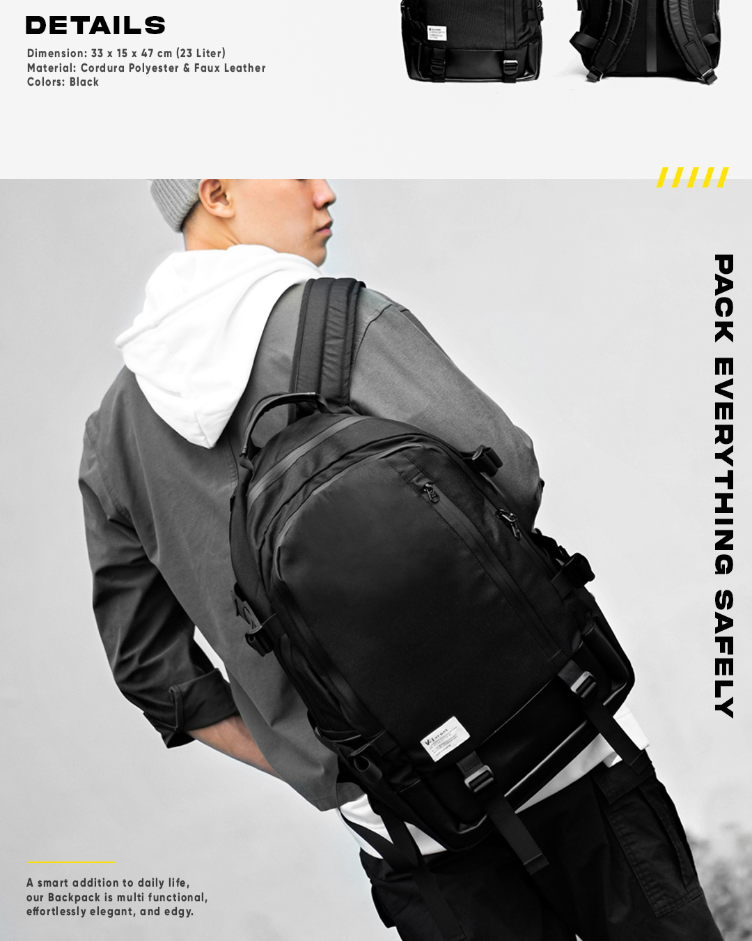 Jual VRONT - Laptop Backpack - Rev | Shopee Indonesia