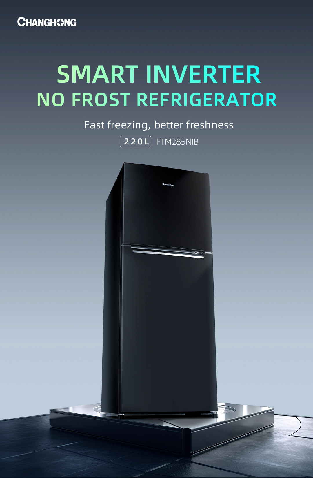 Jual Changhong Kulkas 2 Pintu (Refrigerator) kulkas Inverter No Frost ...