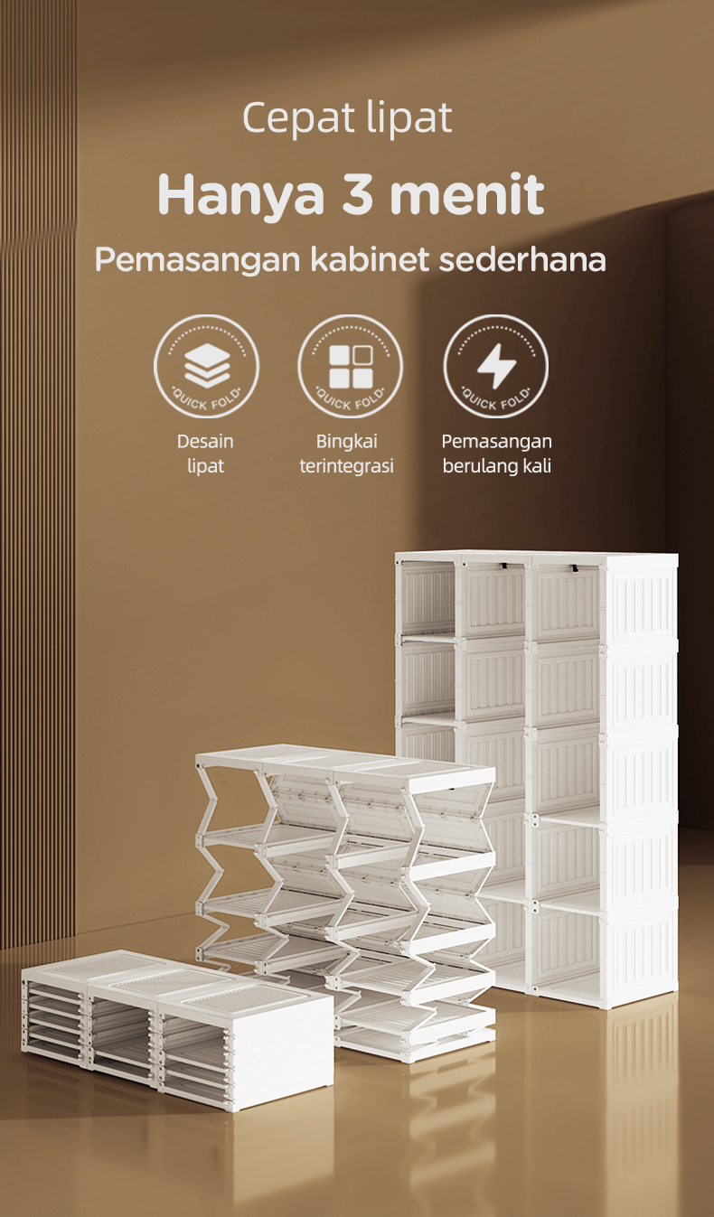 Jual ANTBOX Lemari Baju Transparan 9 Box 1 Gantungan 540L Lemari Baju ...