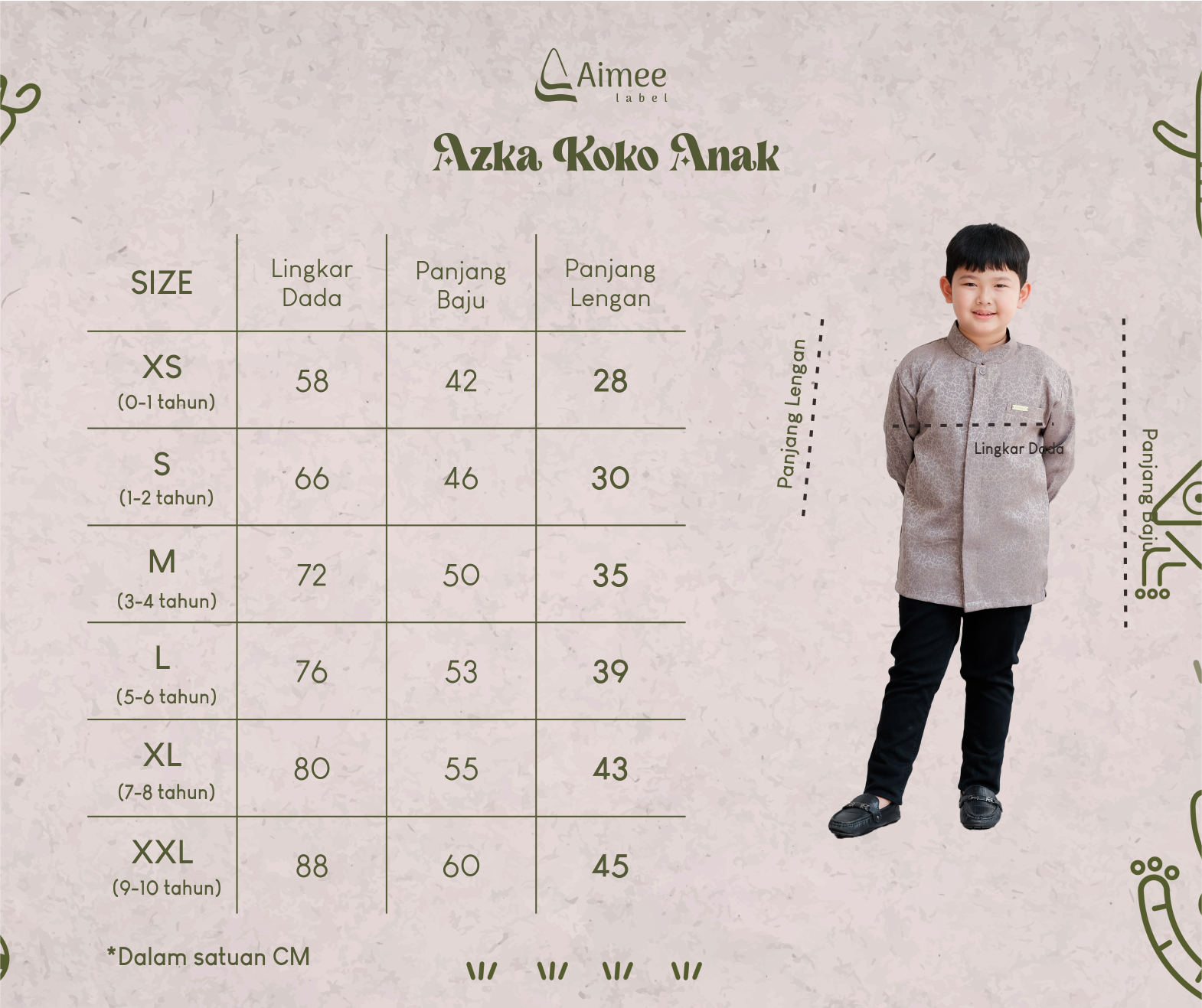 Jual [READY STOCK] Aimee Label - Sarimbit Keluarga AZKA Family (Hershey ...