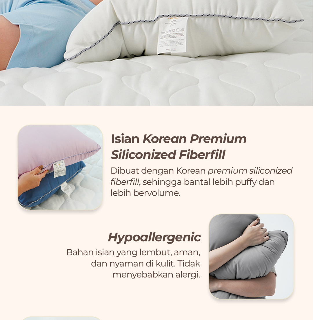 Jual Kintakun BEGLANCE Puffy Pillow Bantal Isian Full Korean