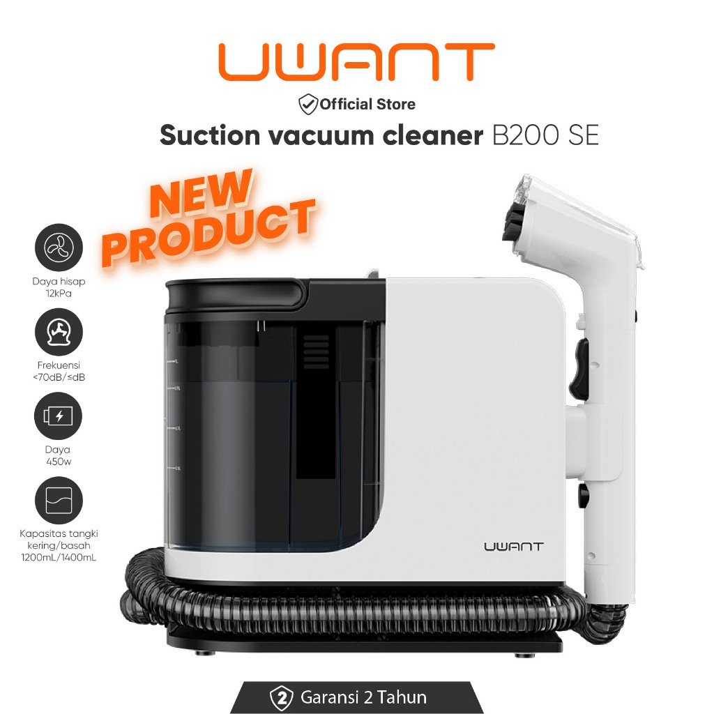 Jual Uwant B200 SE Wet Vacuum Cleaner 12Kpa Fabric Cleaning Machine