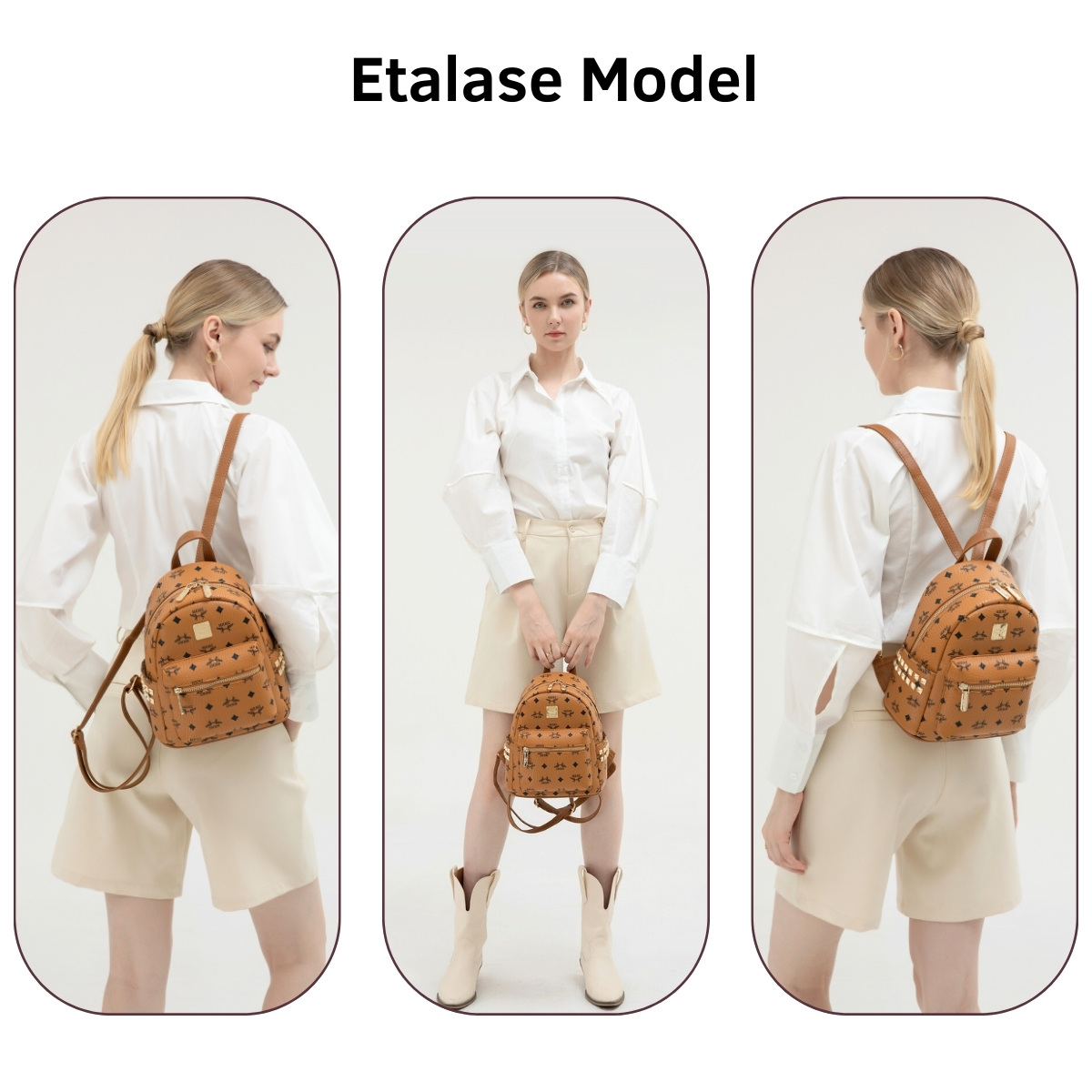 Jual MKMC Tas Ransel Wanita Import Backpack Mini Cewek Stylish Korea ...