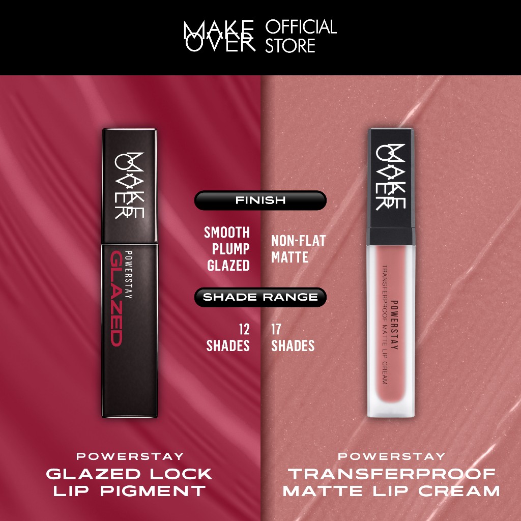 Jual Make Over Powerstay Glazed Lock Lip Pigment 3g | Shopee Indonesia