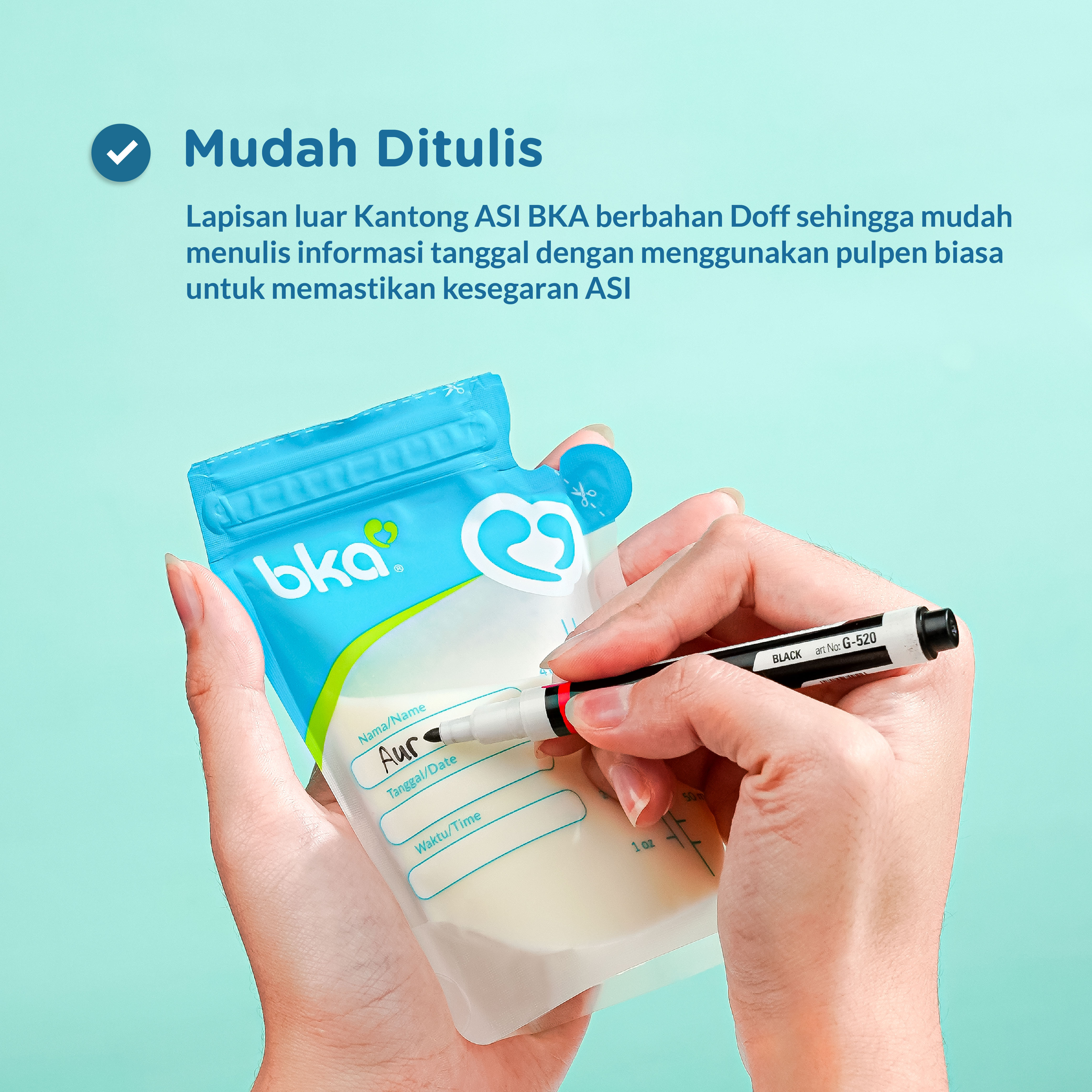 Jual Kantong ASI BPA Free BKA 120 ML Isi 30 pcs - Breastmilk Storage ...