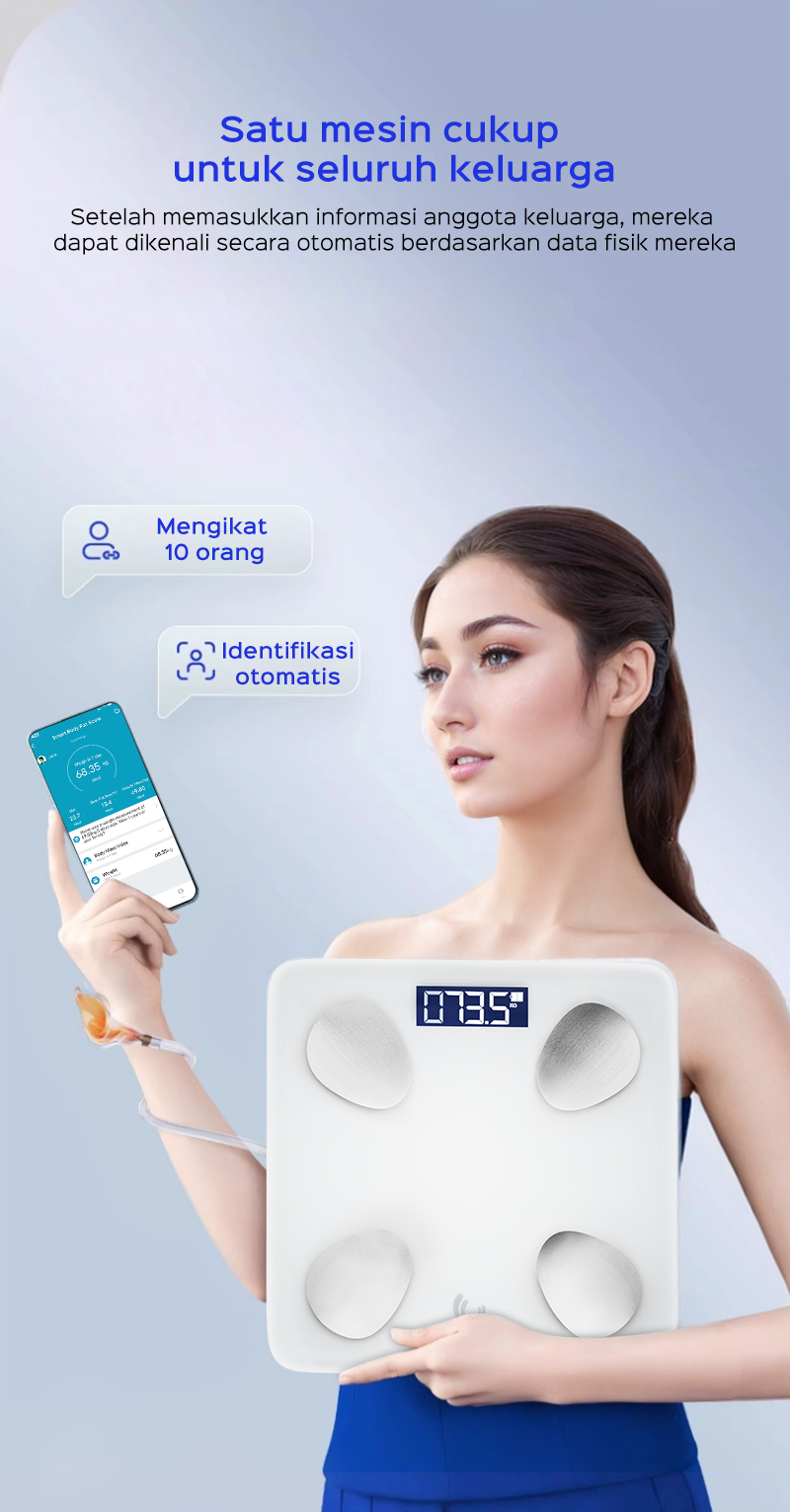 Jual HAN RIVER Timbangan Badan Digital 180KG Smart Body Fat Scale ...
