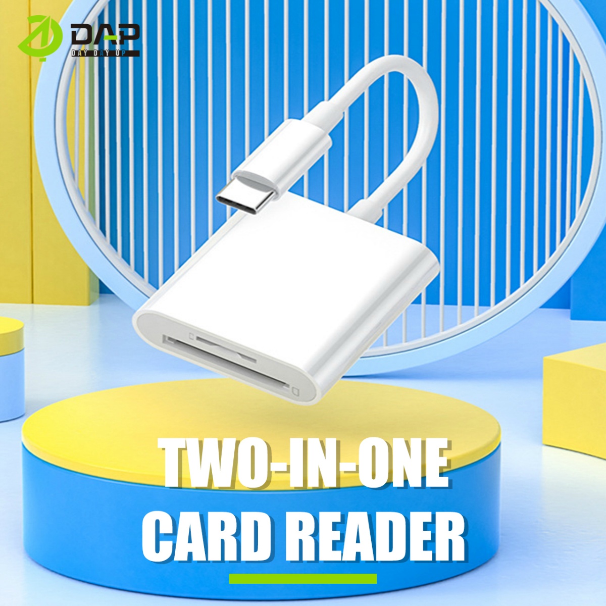 Jual DAP D-CR04 Card Reader Type C to TF Card & SD Card With USB 2.0 ...