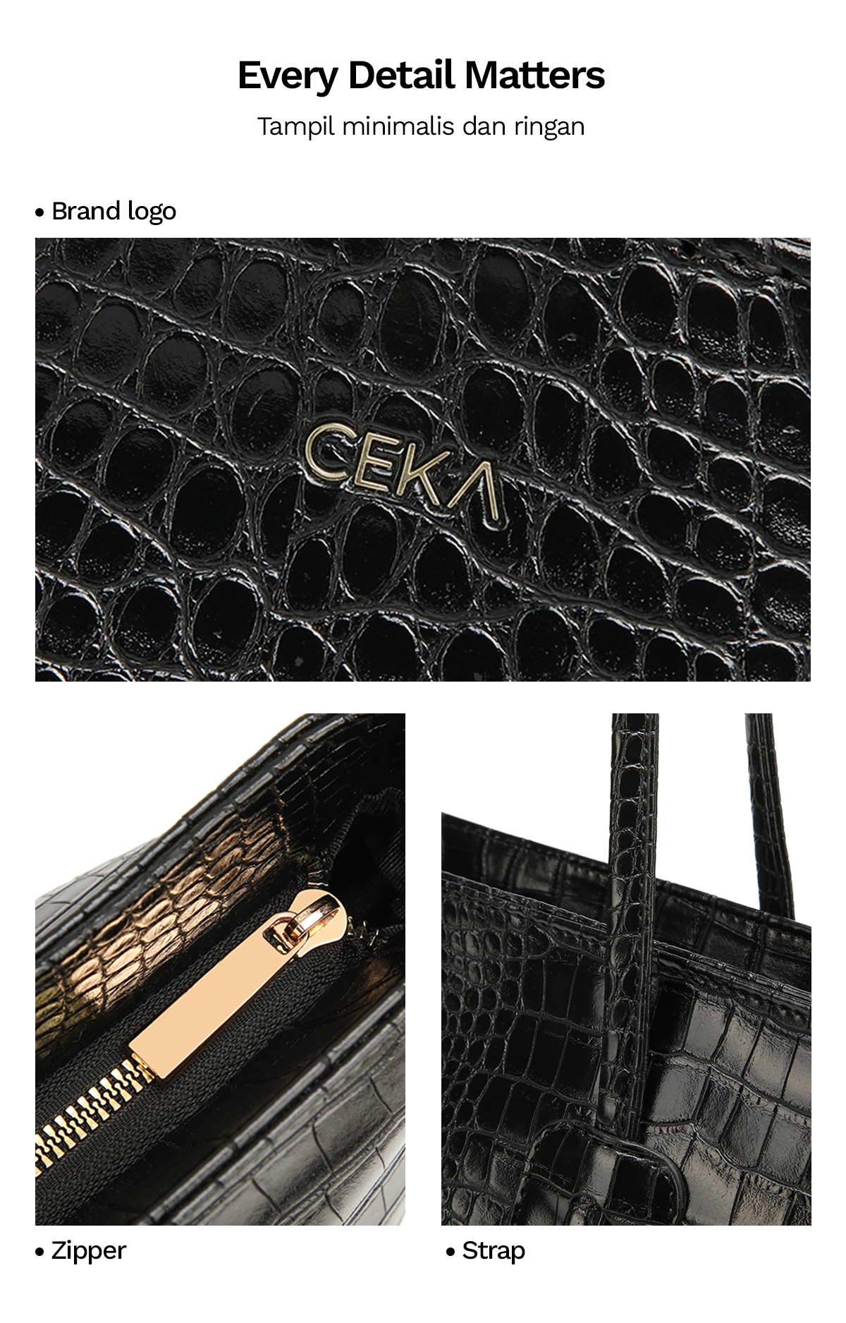 Jual CEKA Totebag Wanita Resleting Wanita Tas Kerja Tas Kantor Tas