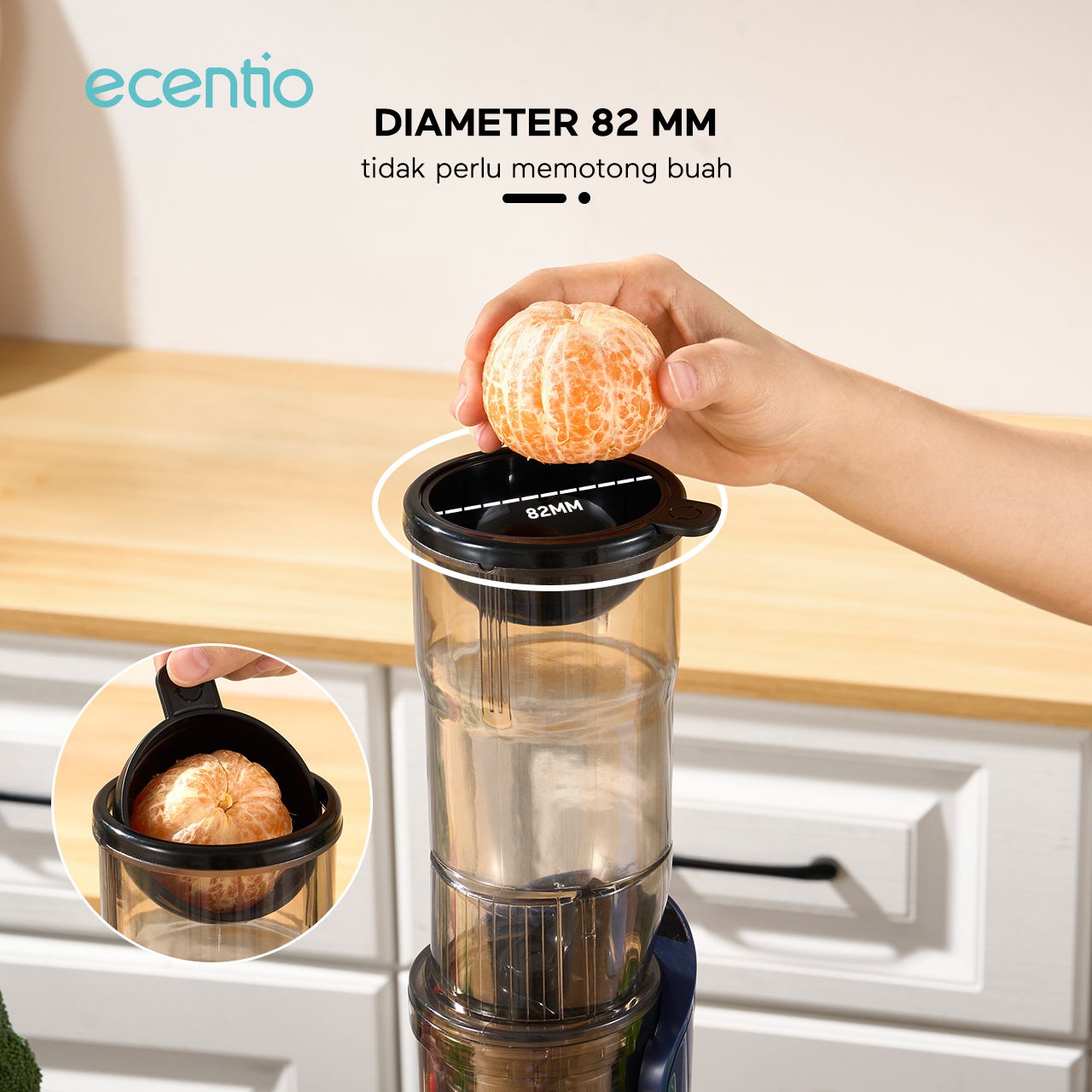 Jual ecentio slow juicer portable 82mm caliber multifungsi blender ...