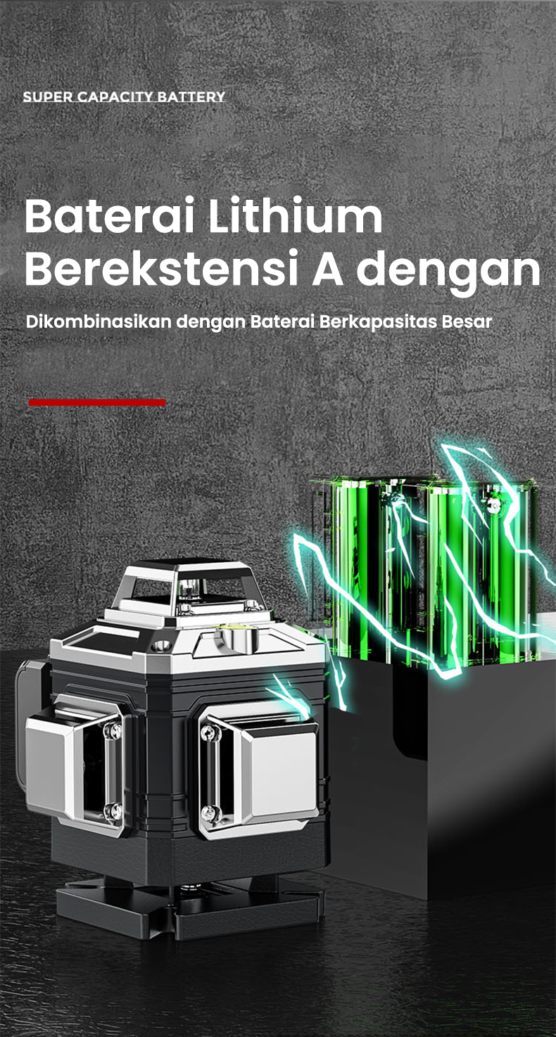 Jual 8/16 line 4d digital meteranLaser level leveling laser level ...