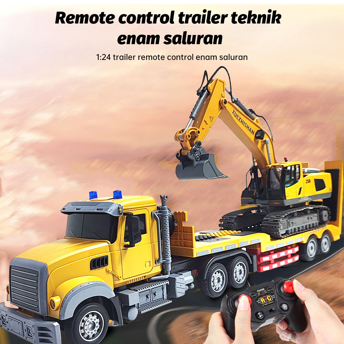 Jual Tatajoy Remote Control Trailer Set Besar 11 Channel Mobil Remote ...