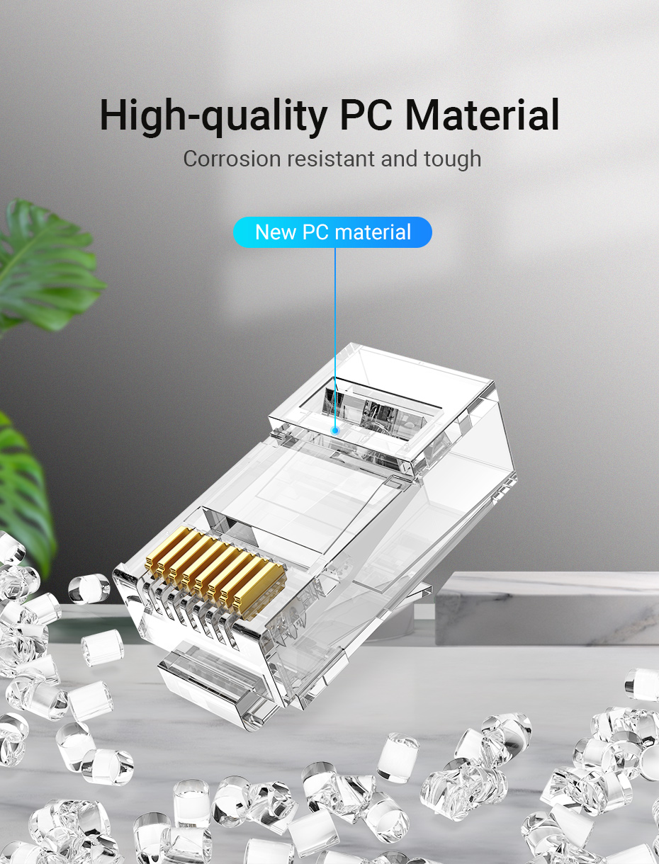 Jual VENTION - Kepala Kabel LAN RJ45 Cat6 Cat6A UTP FTP Modular Plug ...