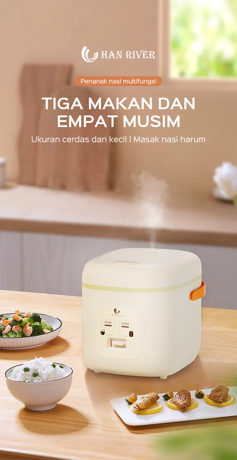 Jual HAN RIVER Rice Cooker HRRC04 magic com mini /Portable/Travel ...