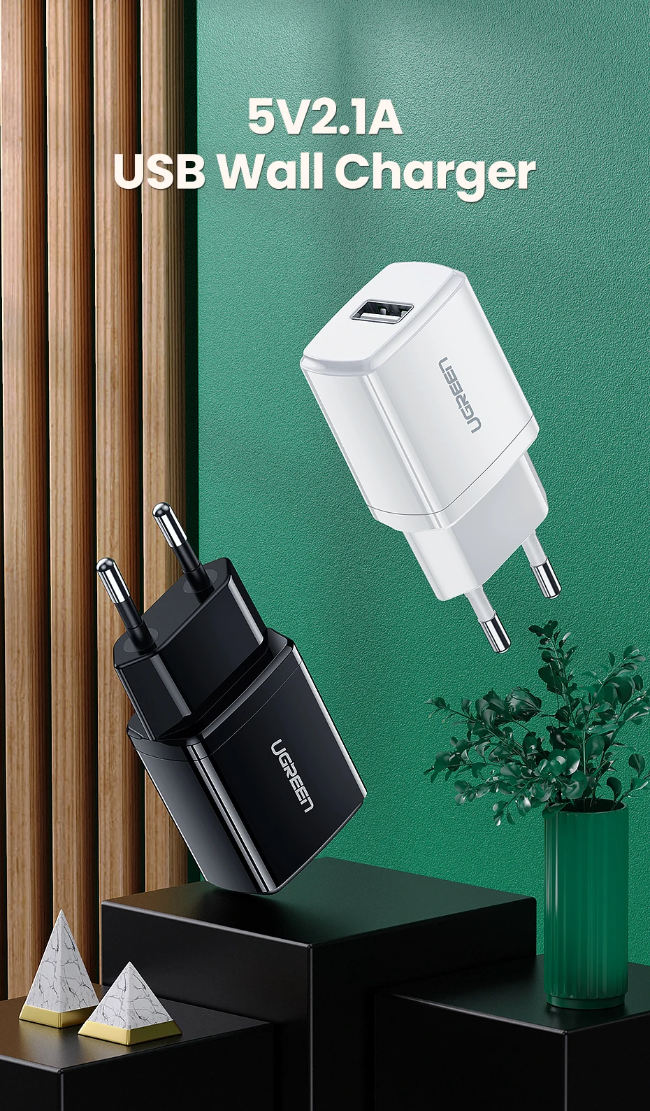Jual UGREEN Kepala Charger iPhone Android Fast Charging 10W 50460 50459