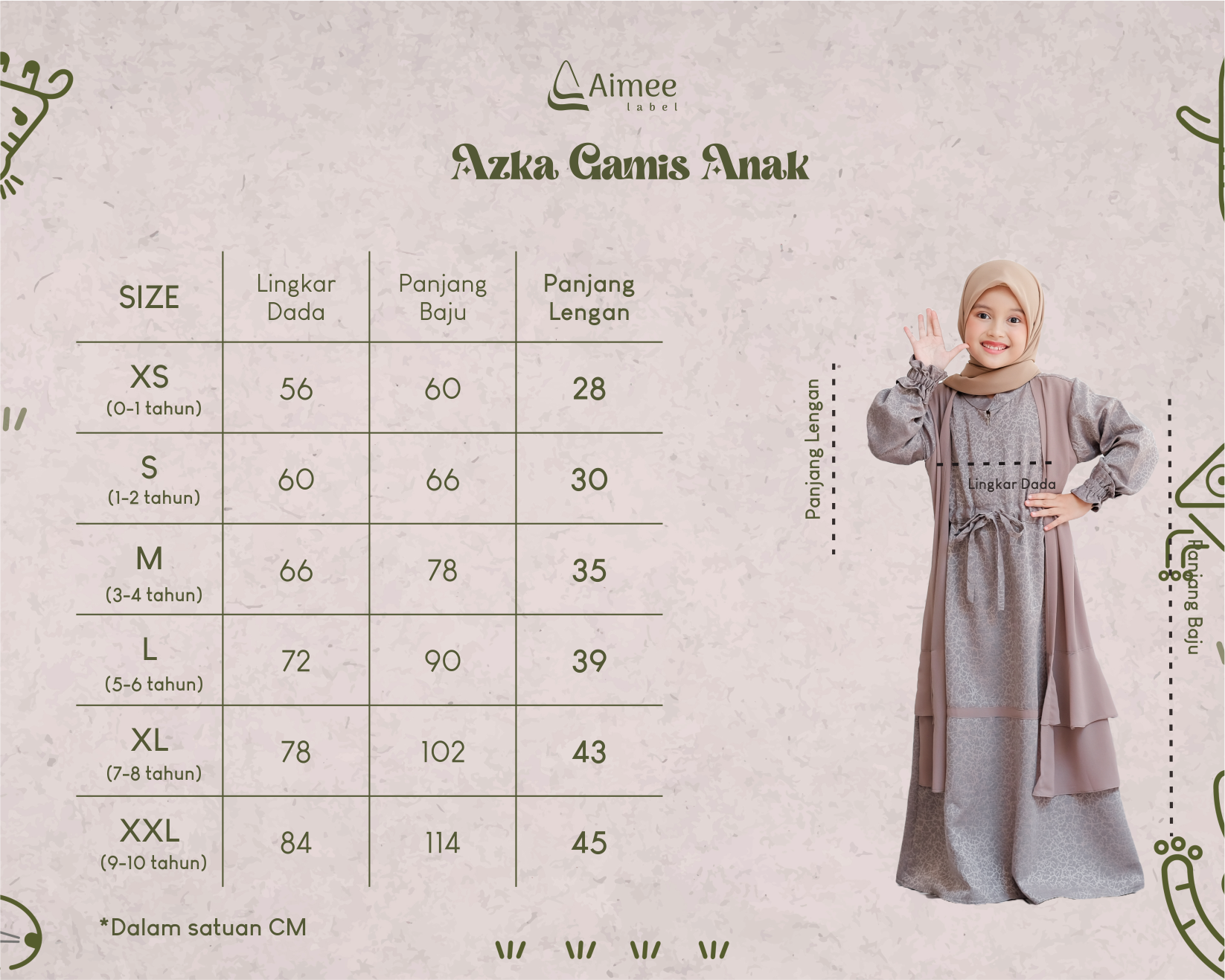 Jual [READY STOCK] Aimee Label - Sarimbit Keluarga AZKA Family (Hershey ...