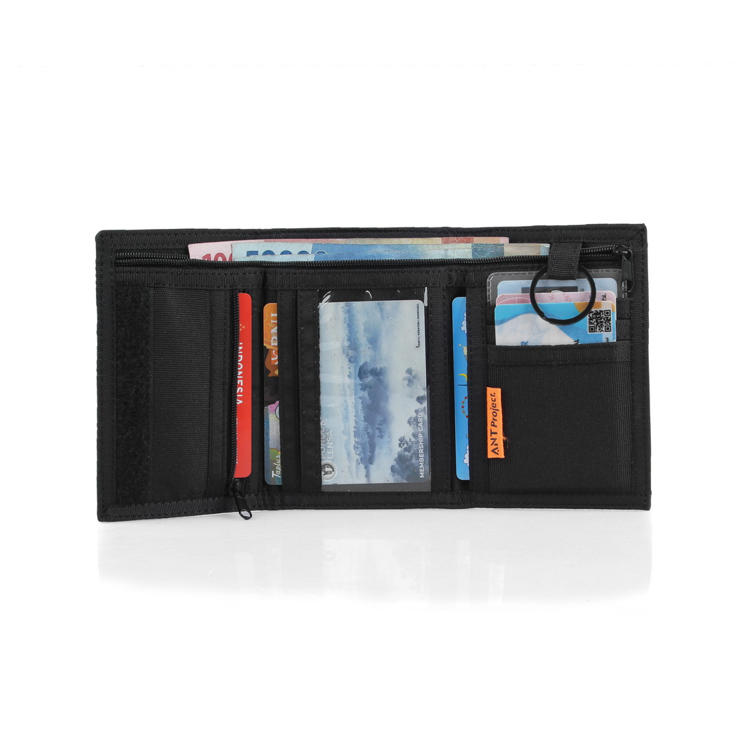 Jual ANT Project - Dompet Lipat Pria MACRO Hitam Dompet Kartu Uang ATM ...