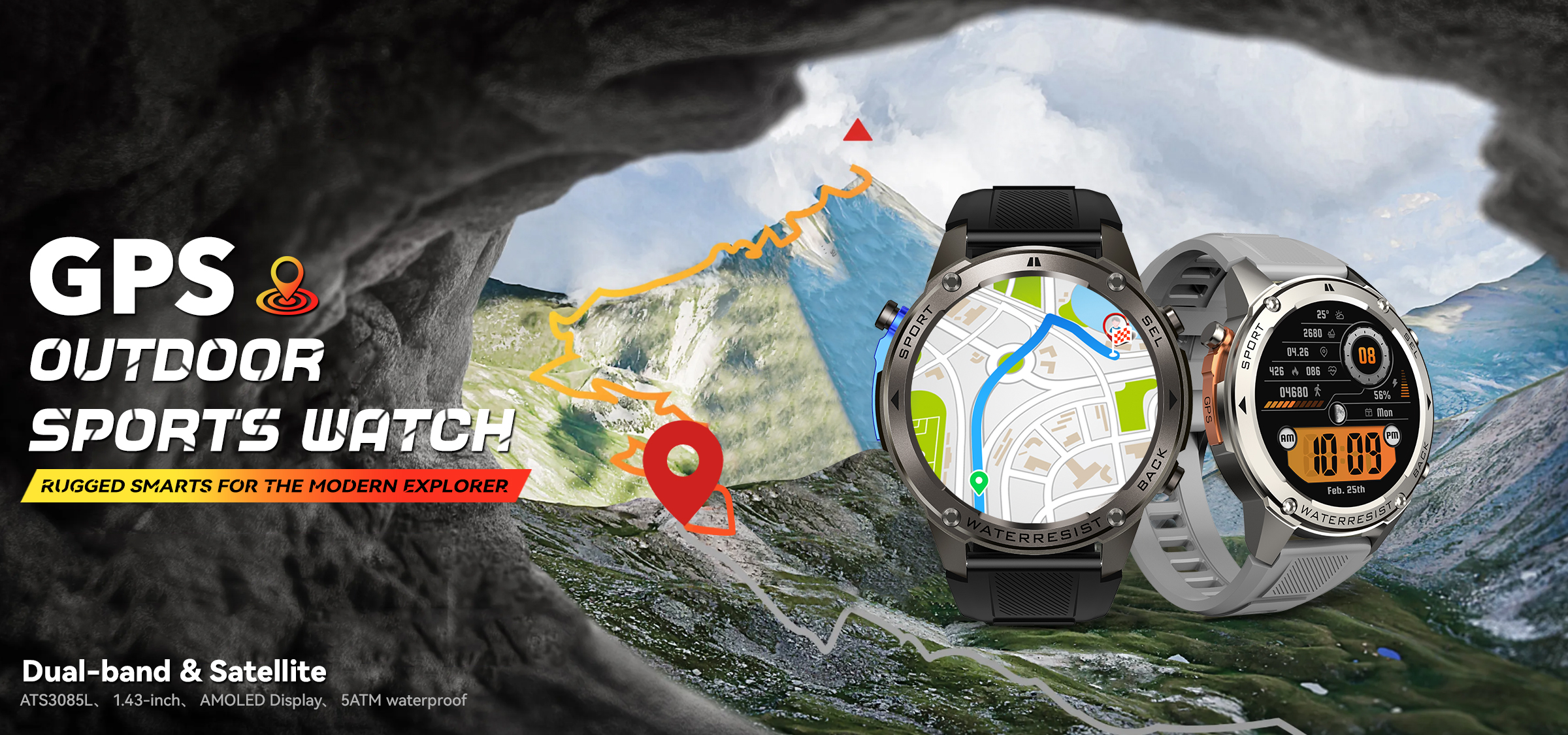 Blueshaweu Panzerglas-Schutzfolie Für BOZLUN DM50 Smartwatch Herren – 9H Härte, Blasenfrei, 1,43 Zoll