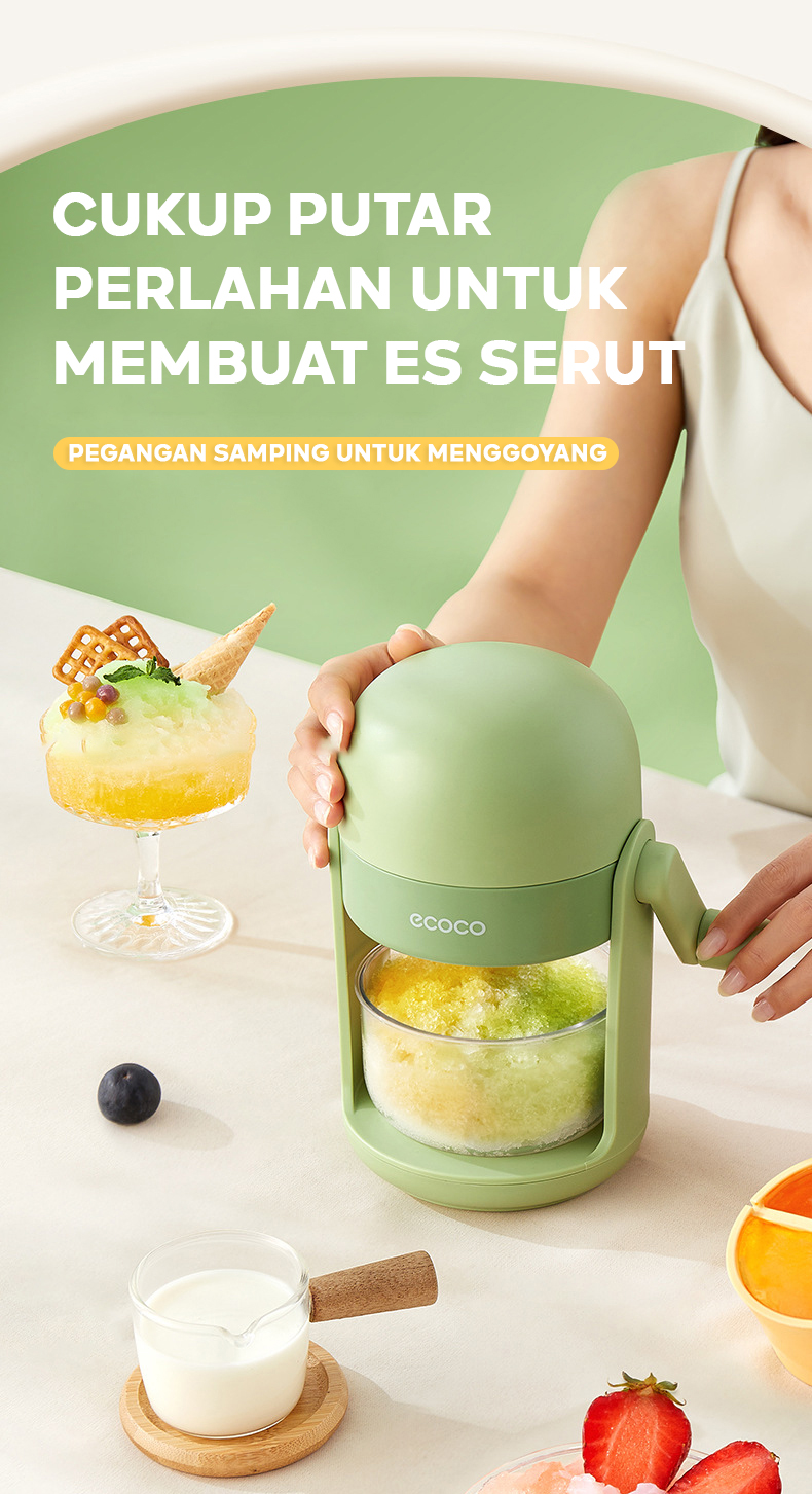Jual ECOCO Ice Shaving - Serutan Es Manual Penghancur Es Portable Mesin ...