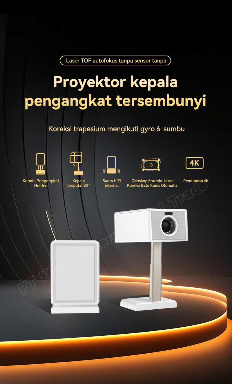 Jual SAERIS Smart Proyektor 4K Android Auto Focus Portable Layar ...