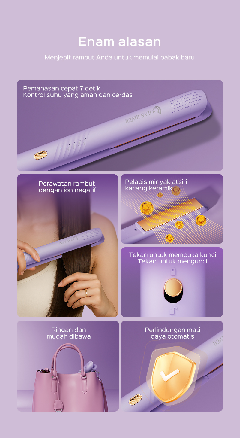 Jual HAN RIVER Medan Catokan Rambut Catokan Curly 2 in 1 Hair ...