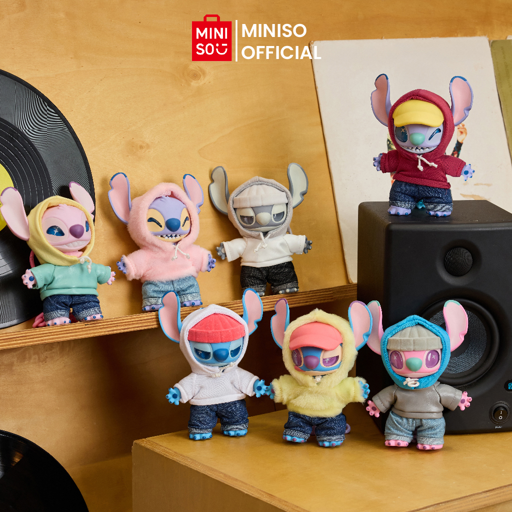 Jual MINISO X Disney Stitch GenZ Street Collection Vinyl Plush Pendant ...