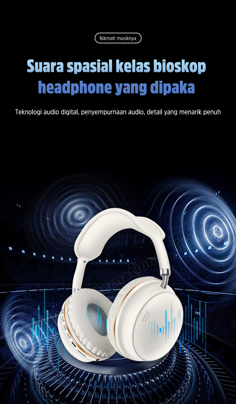 Jual ASTON Headphone Bluetooth Wireless AT-TW162 Pink Comfortable ...