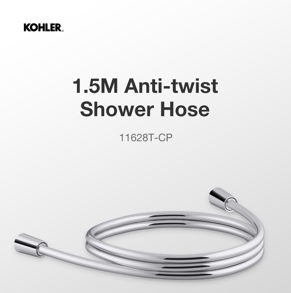 Jual KOHLER Anti-Kink Selang Shower Hose 1.5M Polished Chrome K-11628T ...