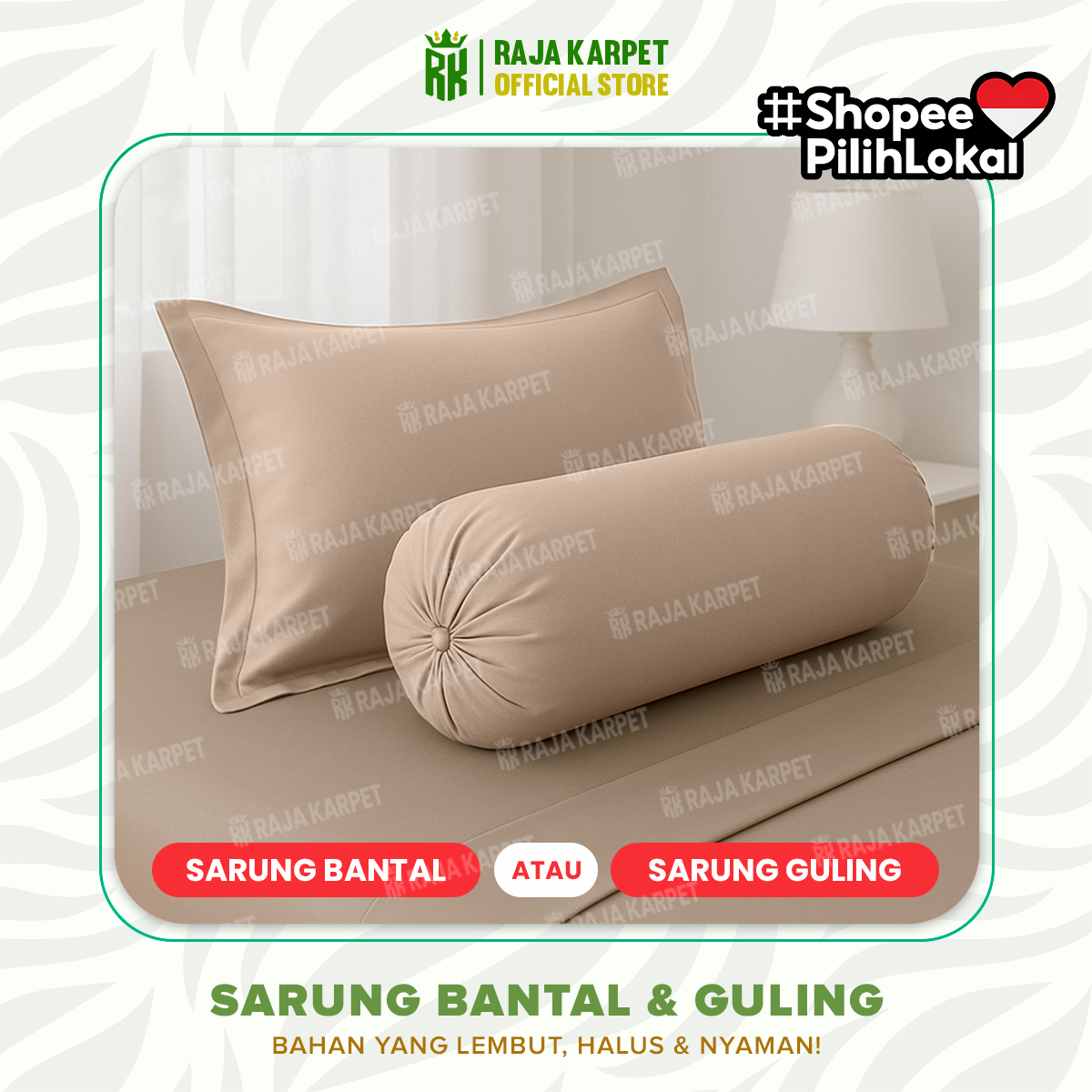 Jual RAJA - Paket 2PCS, 4PCS, & 6PCS Sarung Bantal & Sarung Guling ...
