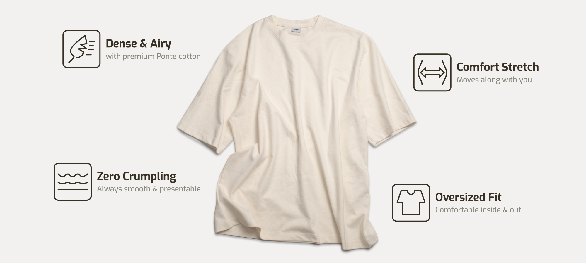 Jual M231 T-Shirt Ponte Heavyweight Polos Oversized Pendek Dusty Pink ...