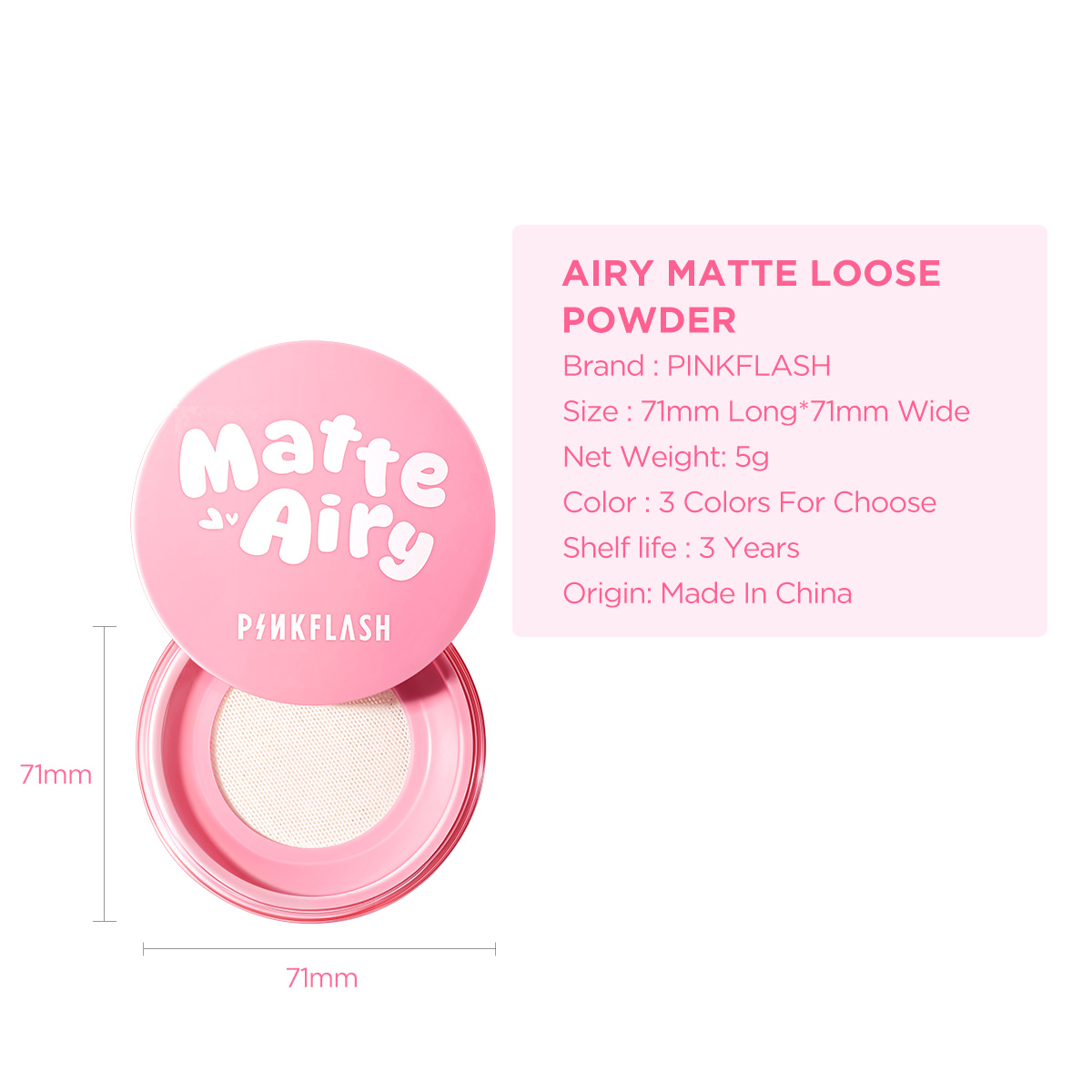 Jual [NEW]PINKFLASH AiryMatte Loose Powder Oil Control Waterproof Ultra ...