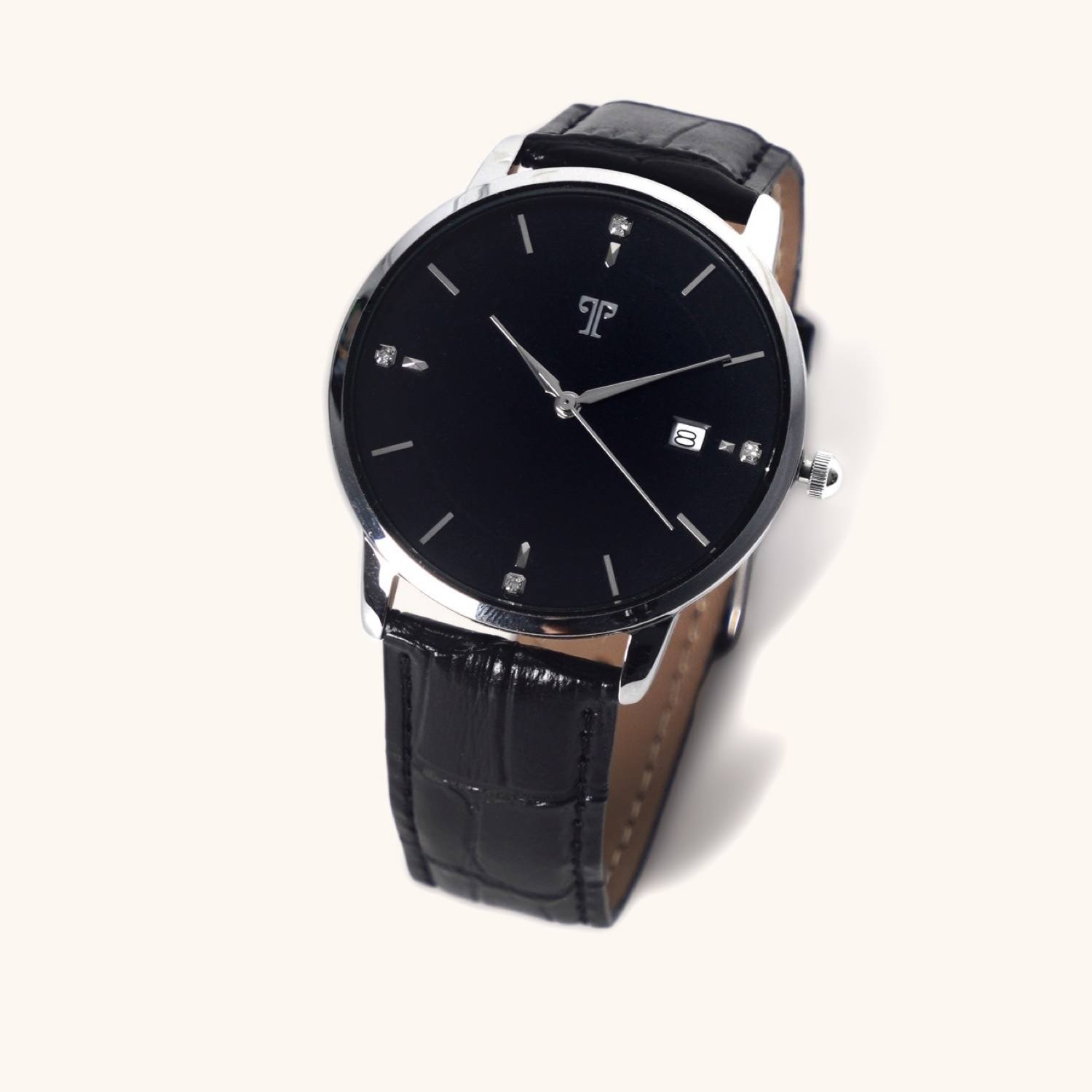 TROY Jam Tangan Pria Model Classic Strap Kulit Asli Analog Glass Modern  Simple Mewah Remington